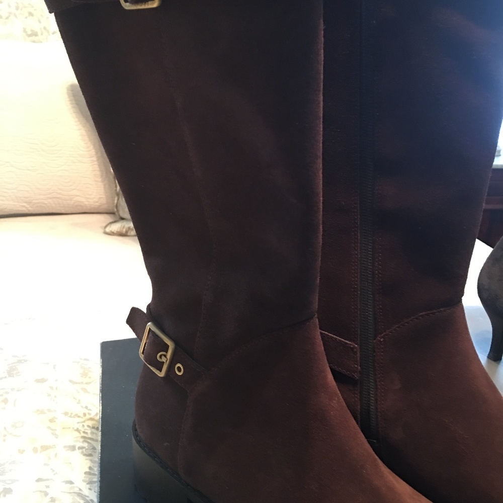 Cole Haan Suede Tall Boots - Size 8 - NEW WITH BOX